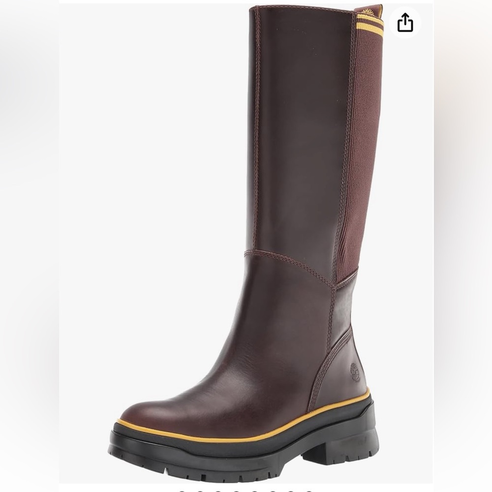 Timberland Malynn Waterproof Tall Boots Medium Brown Full Grain, 8.5 NWOB